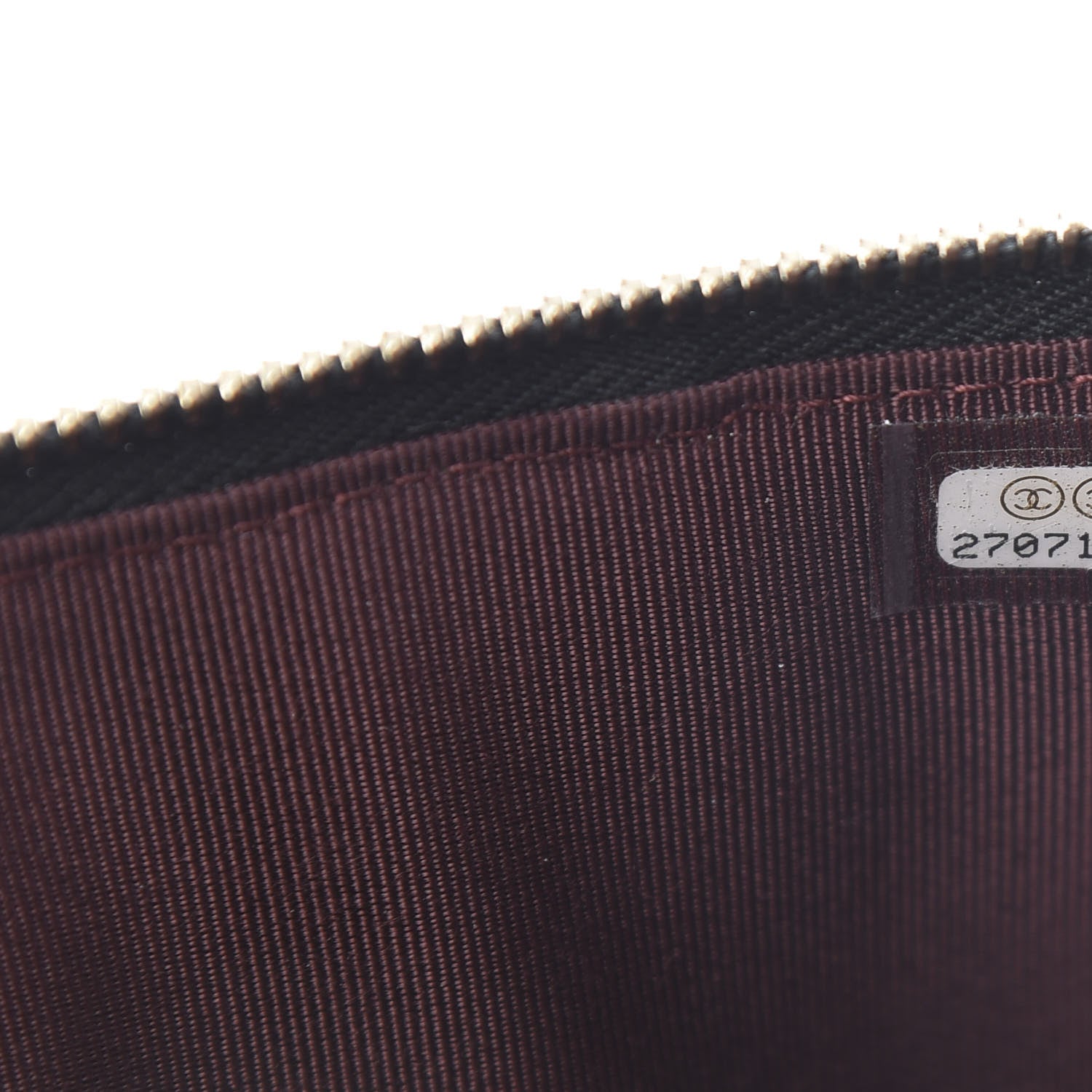 Chanel Caviar Quilted Classic Flat Wallet Pouch Black 7 of 8