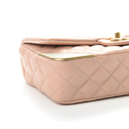 Chanel Calfskin Quilted Rock The Corner Flap Beige 8 of 11
