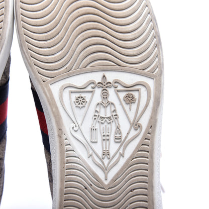 Gucci GG Supreme Monogram Ayers Web Womens Ace Sneakers 37 Beige 11 of 13