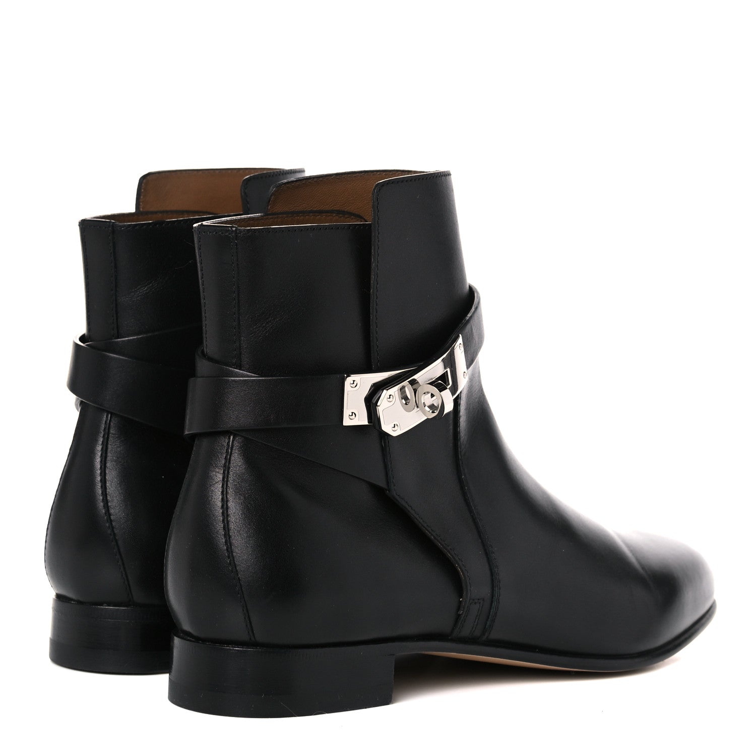 Hermes Calfskin Neo Low Boots 36.5 Black 4 of 11