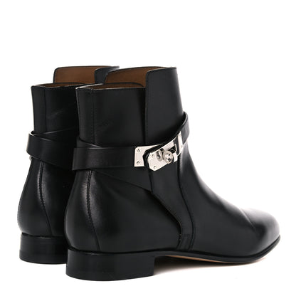 Hermes Calfskin Neo Low Boots 36.5 Black 4 of 11