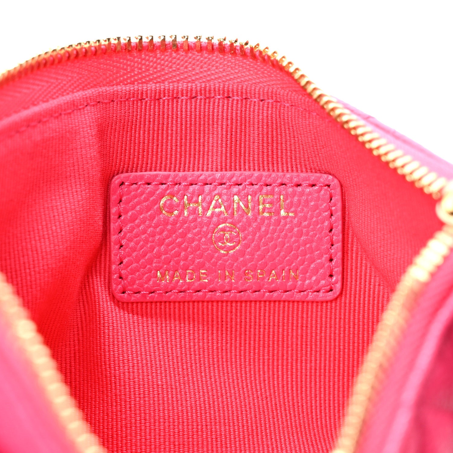 Chanel Caviar Quilted Small Cosmetic Case Fuchsia 6 of 8