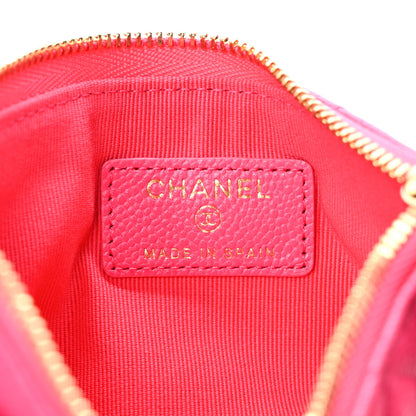Chanel Caviar Quilted Small Cosmetic Case Fuchsia 6 of 8