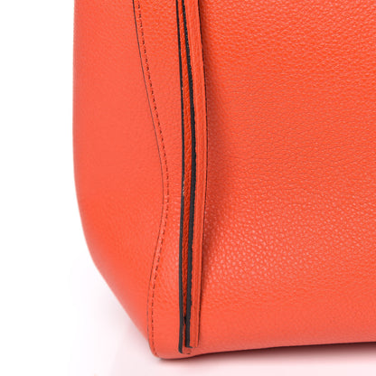Celine Grained Calfskin Medium Edge Shoulder Bag Vermillion 12 of 16