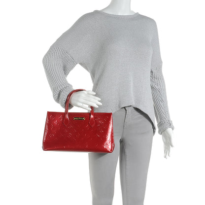 Louis Vuitton Vernis Wilshire PM Pomme D'Amour 2 of 7