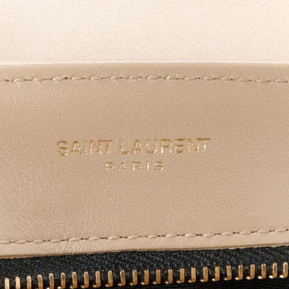 Saint Laurent Calfskin Y Quilted Monogram Toy Loulou Crossbody Bag Dark Beige 6 of 11