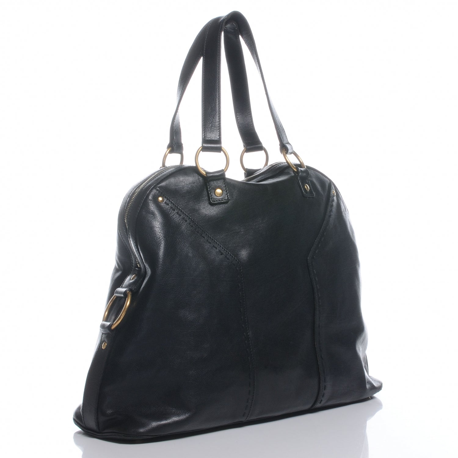 Saint Laurent Leather Oversized Muse Black 3 of 9