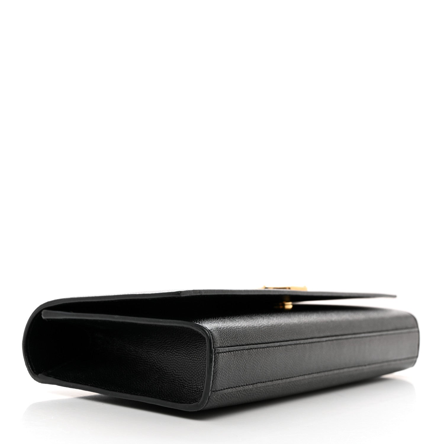 Saint Laurent Grain De Poudre Monogram Cassandre Clutch Black 4 of 9