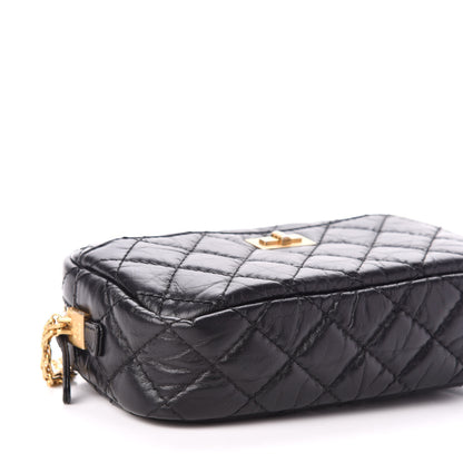 Chanel Aged Calfskin Quilted Mini Reissue Camera Case Black 8 of 10