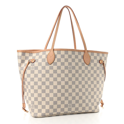 Louis Vuitton Damier Azur Neo Neverfull MM Rose Ballerine 4 of 10