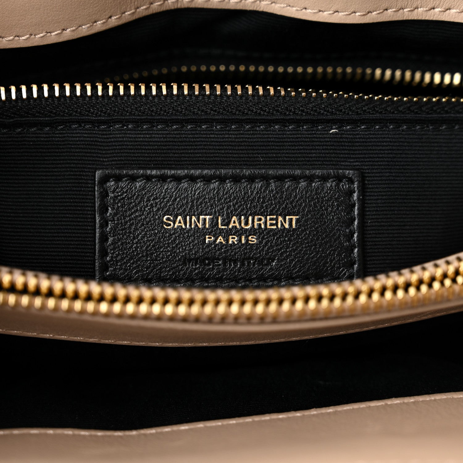 Saint Laurent Calfskin Y Quilted Monogram Medium Loulou Chain Satchel Dark Beige 6 of 10