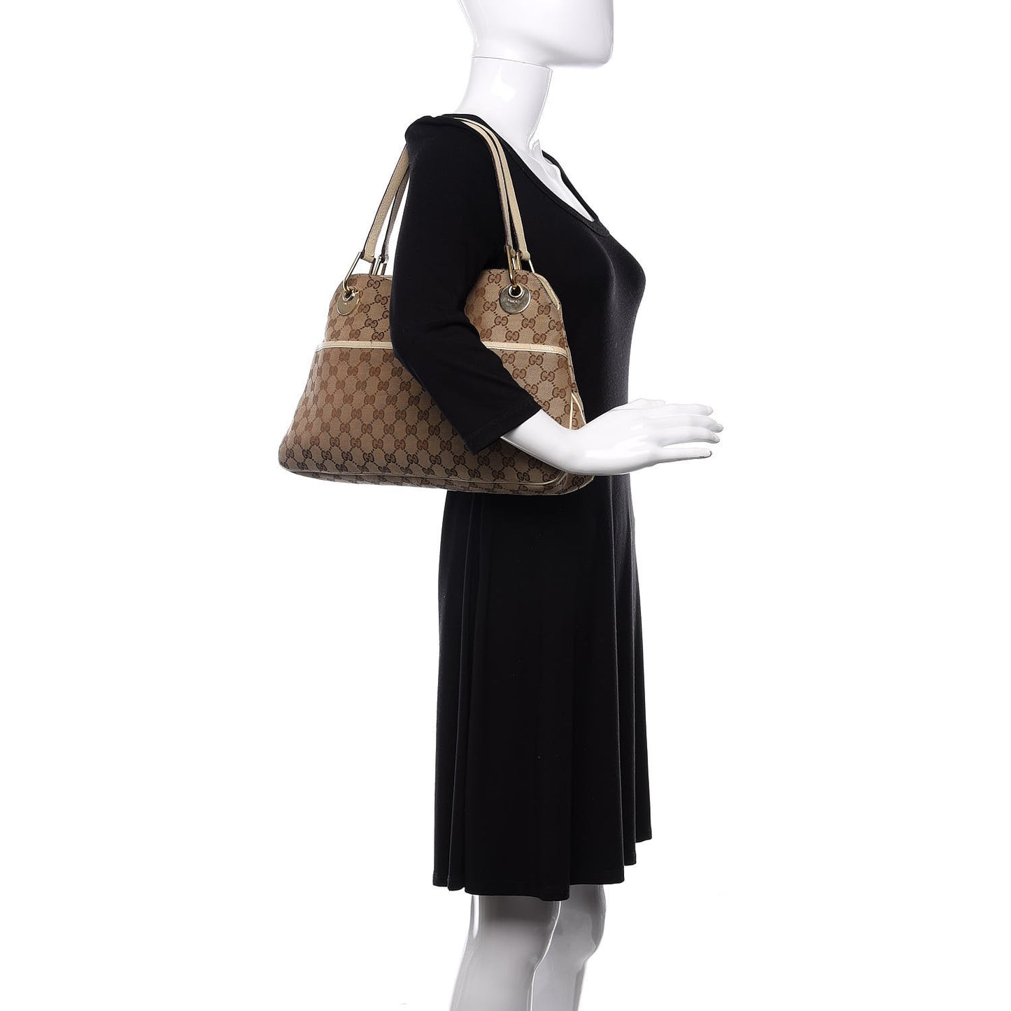 Monogram Medium Eclipse Shoulder Bag Off White