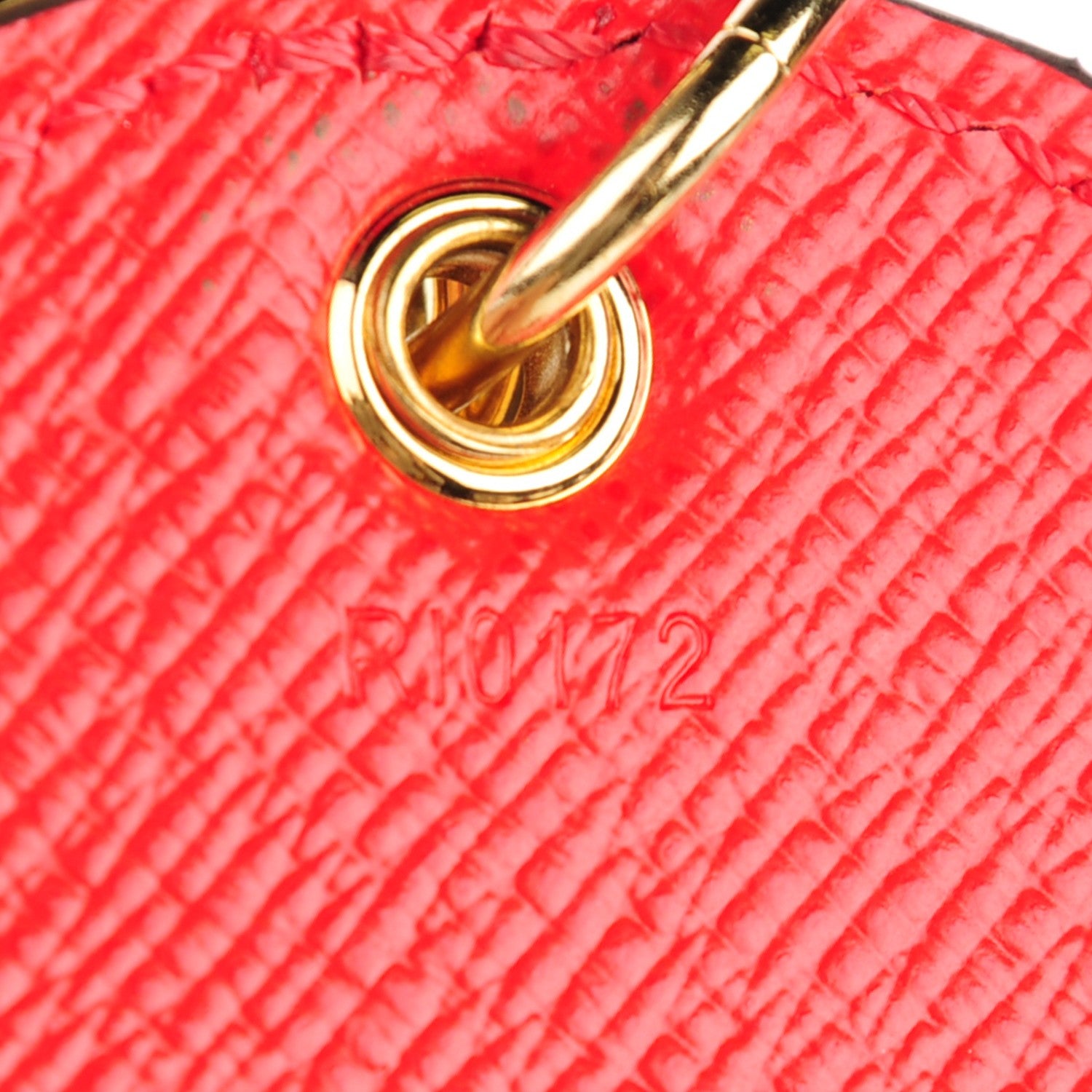 Louis Vuitton Monogram Kusama Pumpkin Dots Key Holder Red 5 of 6