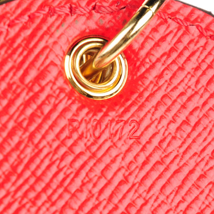 Louis Vuitton Monogram Kusama Pumpkin Dots Key Holder Red 5 of 6