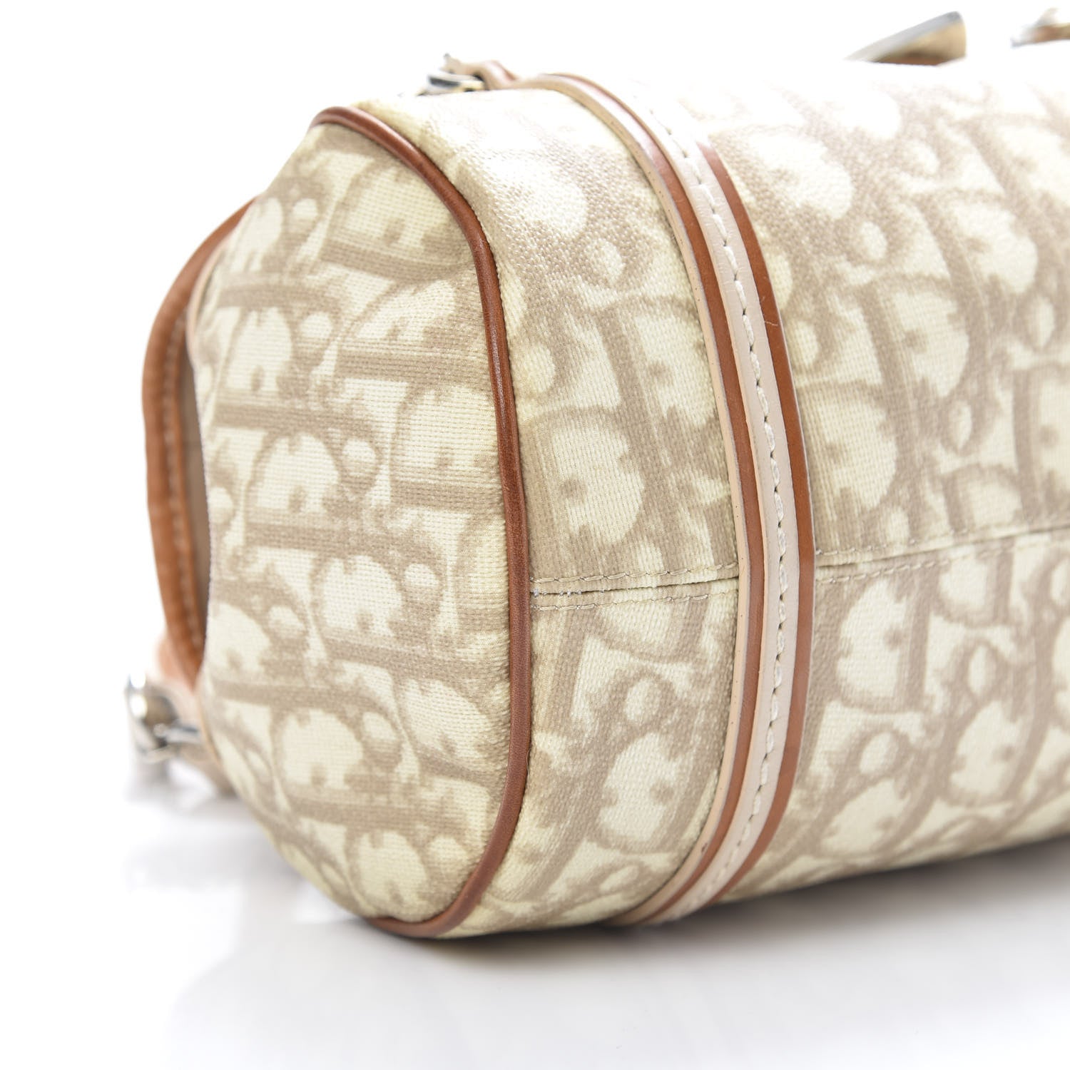Christian Dior Monogram Romantique Trotter Flap Bag Beige 9 of 16