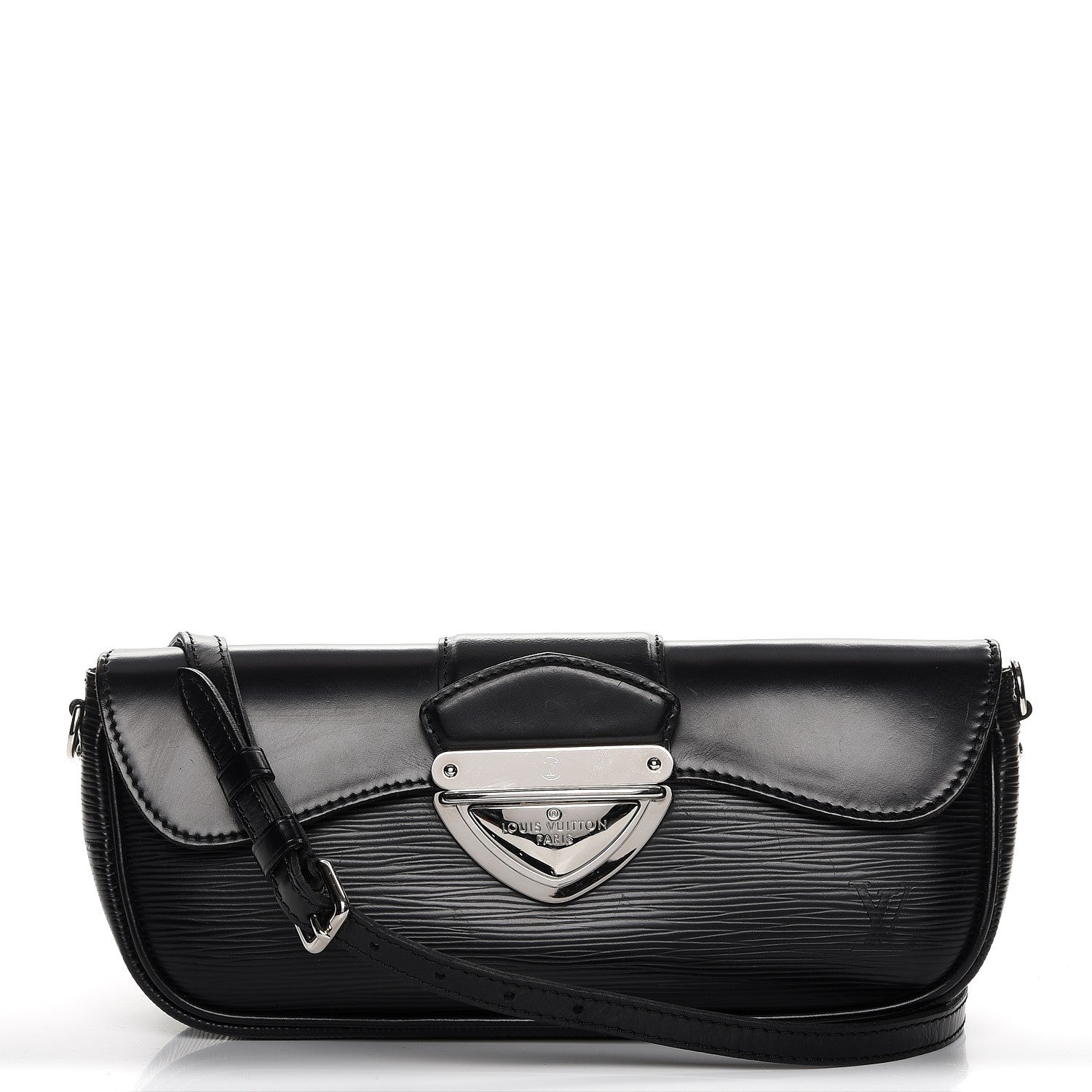 Louis Vuitton Epi Montaigne Clutch Black 1 of 7