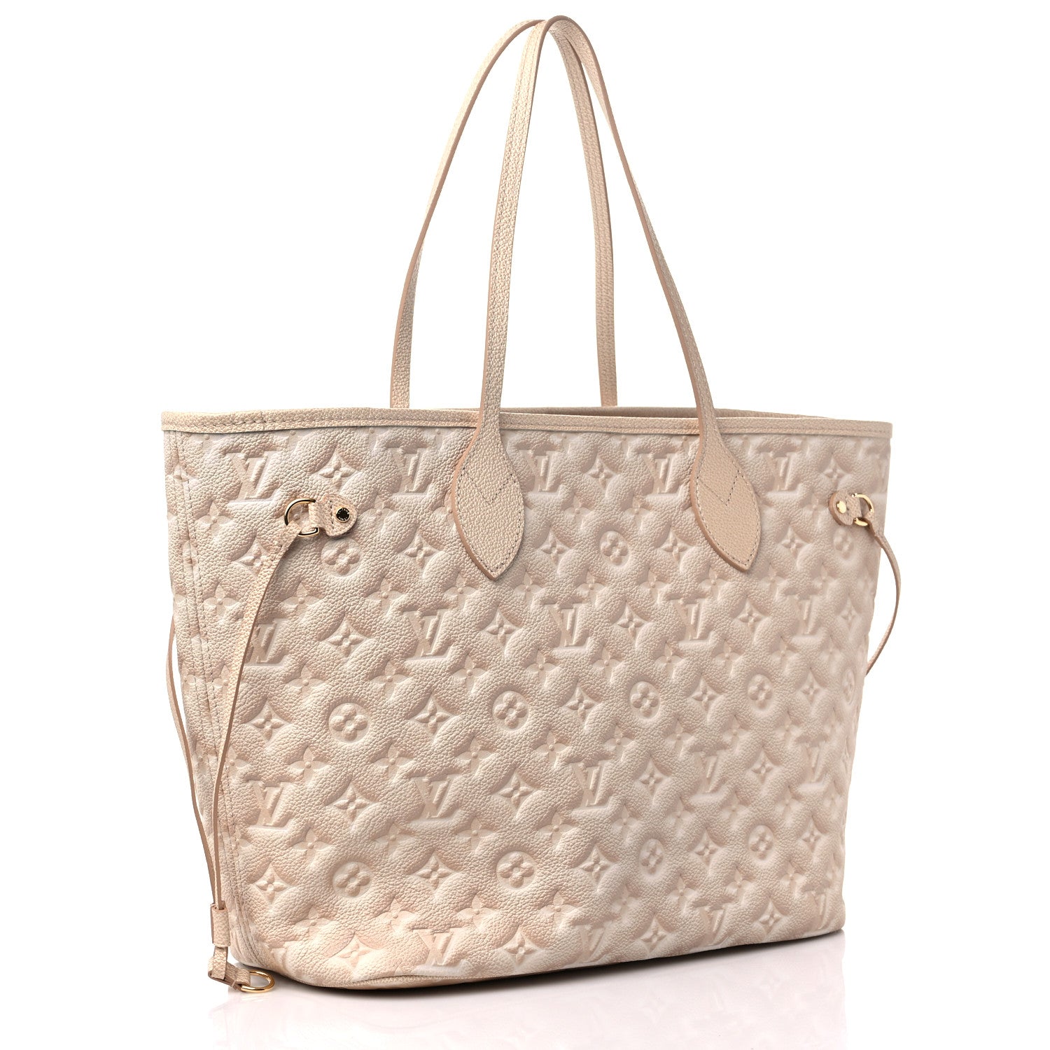 Louis Vuitton Empreinte Monogram Summer Stardust Neverfull MM Beige Clair 4 of 9