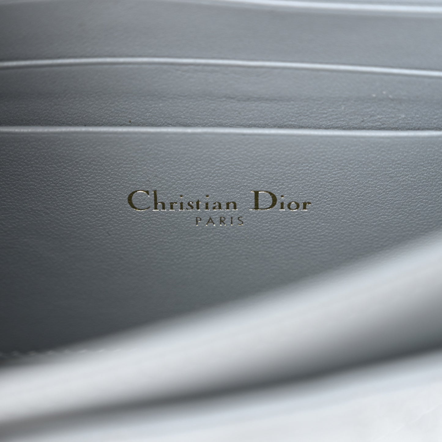 Lambskin Cannage Mini My Dior Top Handle Clutch Cloud Blue