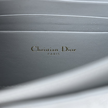 Christian Dior Lambskin Cannage Mini My Dior Top Handle Clutch Cloud Blue 6 of 14