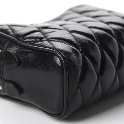 Miu Miu Vitello Shine Quilted Camera Bag Black 5 of 8