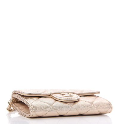 Chanel Metallic Lambskin Quilted Belt Bag Gold 4 of 8