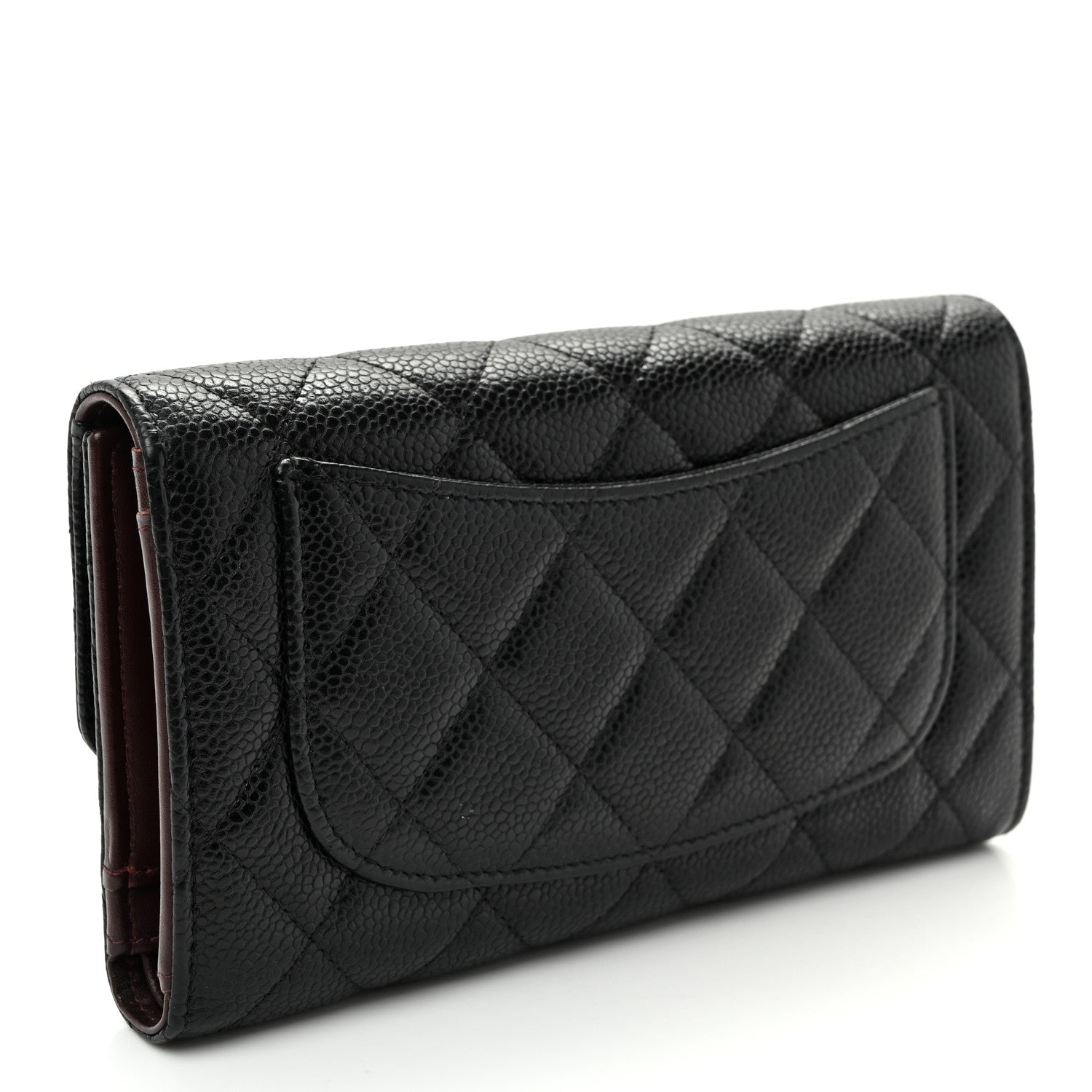 Chanel Caviar Quilted Large Flap Wallet Black 3 of 12