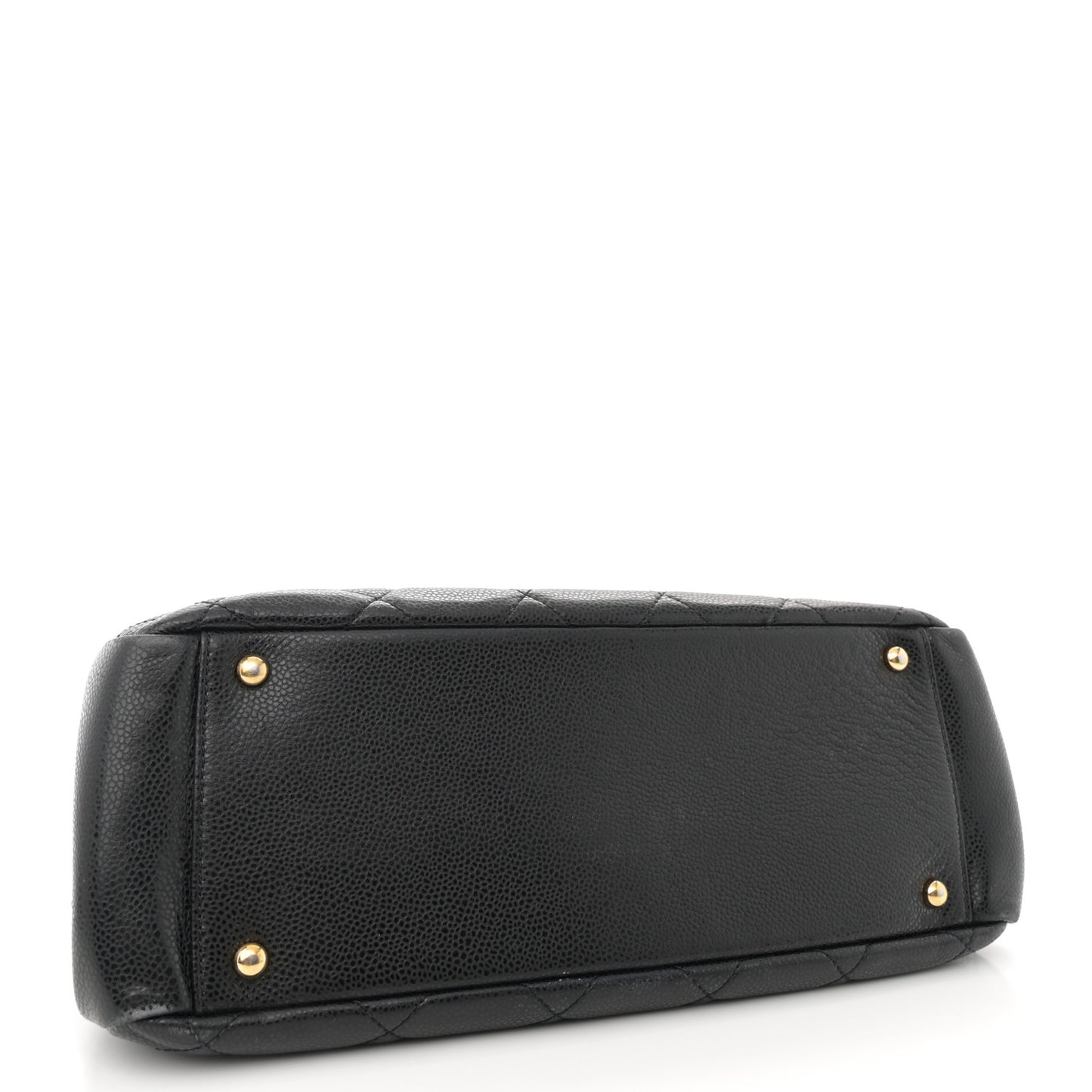 Caviar Quilted Timeless CC Soft Tote Black