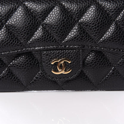 Chanel Caviar Quilted Flap Card Holder Black 10 of 11