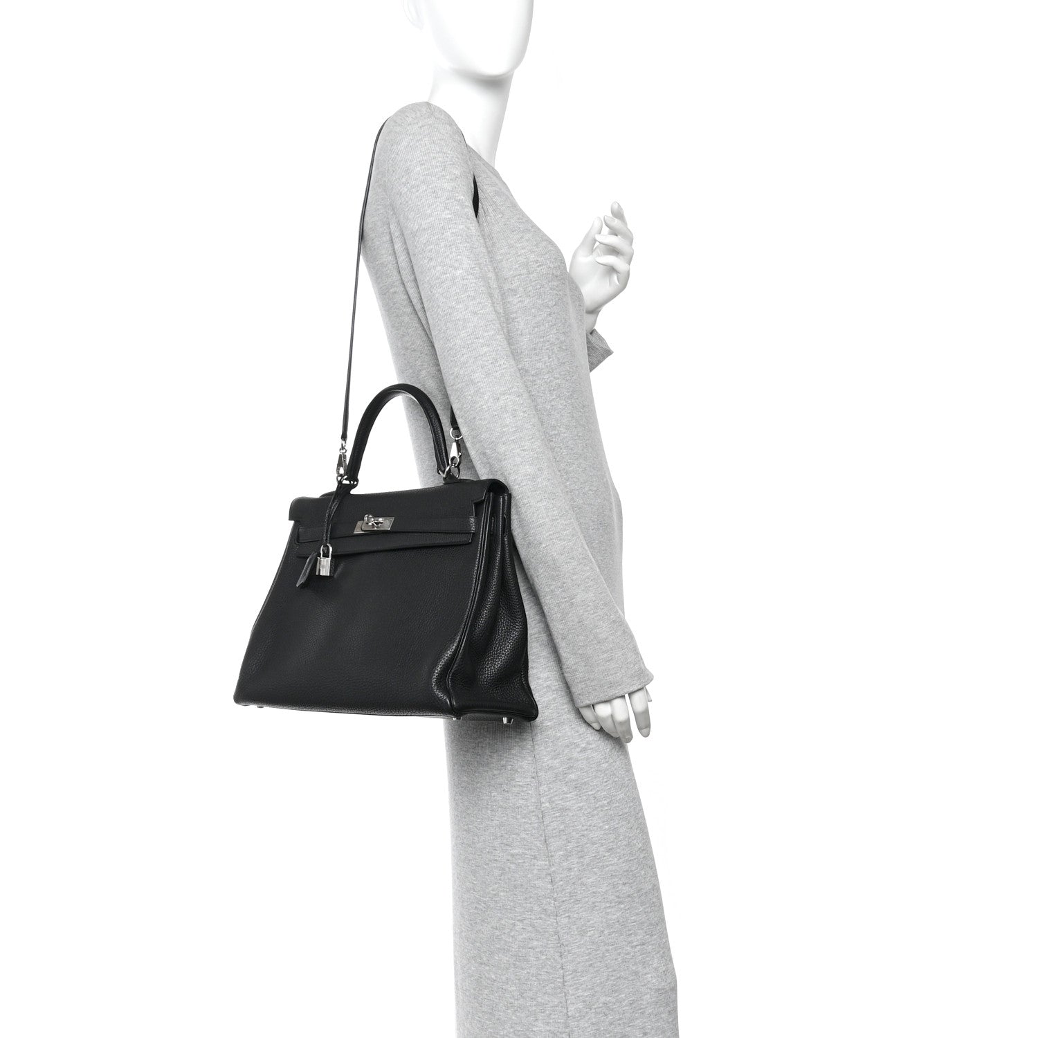 Hermes Togo Kelly Retourne 35 Black 2 of 12