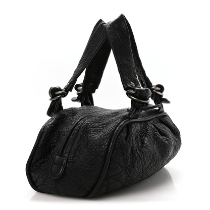 Chanel Distressed Lambskin Le Marais Bowler Black 3 of 11