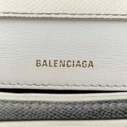 Balenciaga Grained Calfskin Logo Print Ville Day Bag XS White 6 of 14
