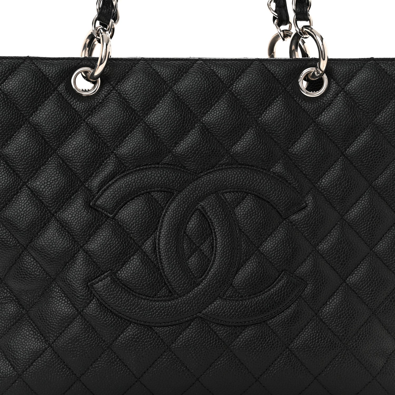 Chanel Caviar Quilted Grand Shopping Tote GST Black 8 of 11
