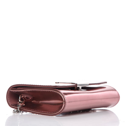 Louis Vuitton Patent Louise PM Chain Clutch Rose Cuivre 4 of 8