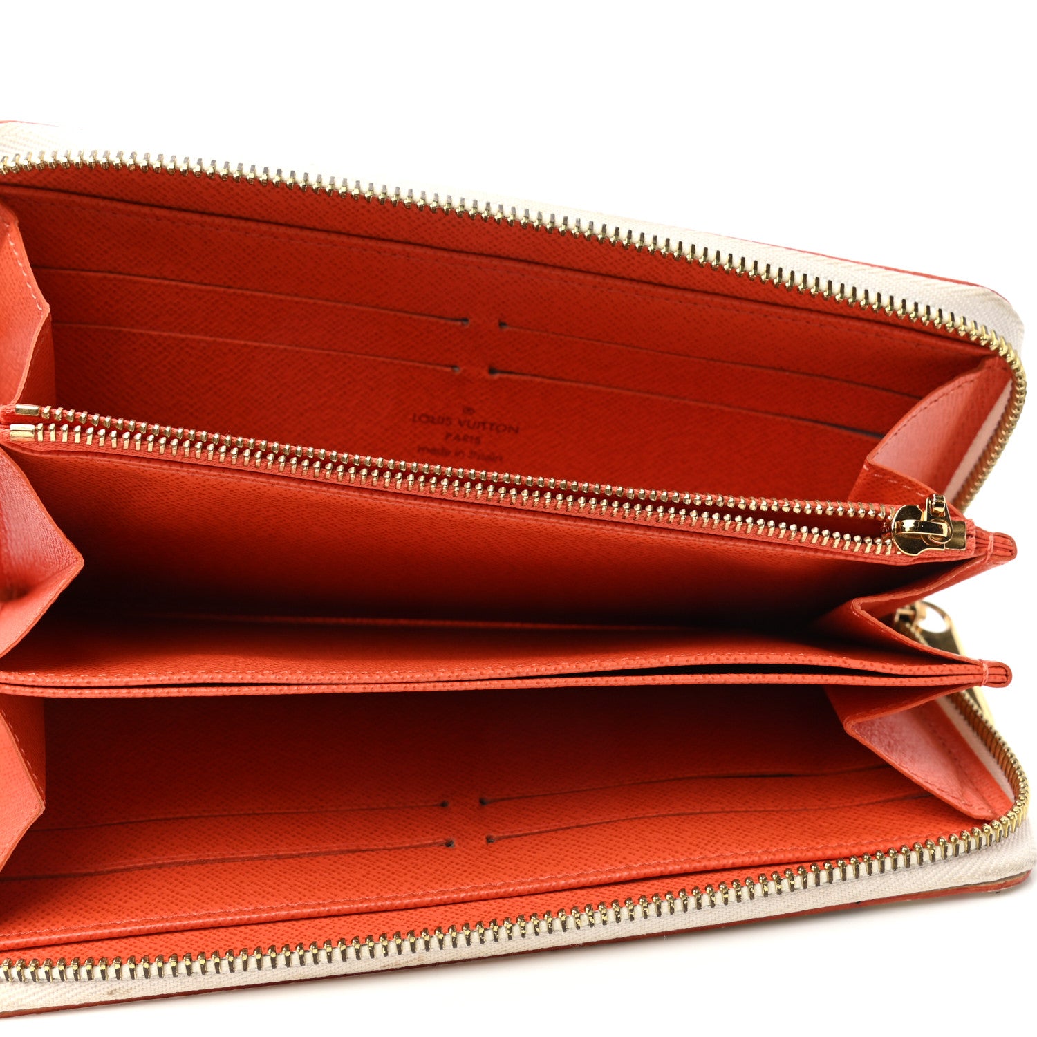 Louis Vuitton Monogram Multicolor Zippy Wallet White Orange 5 of 7