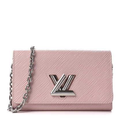 Louis Vuitton Epi Twist Chain Wallet Rose Ballerine 1 of 9