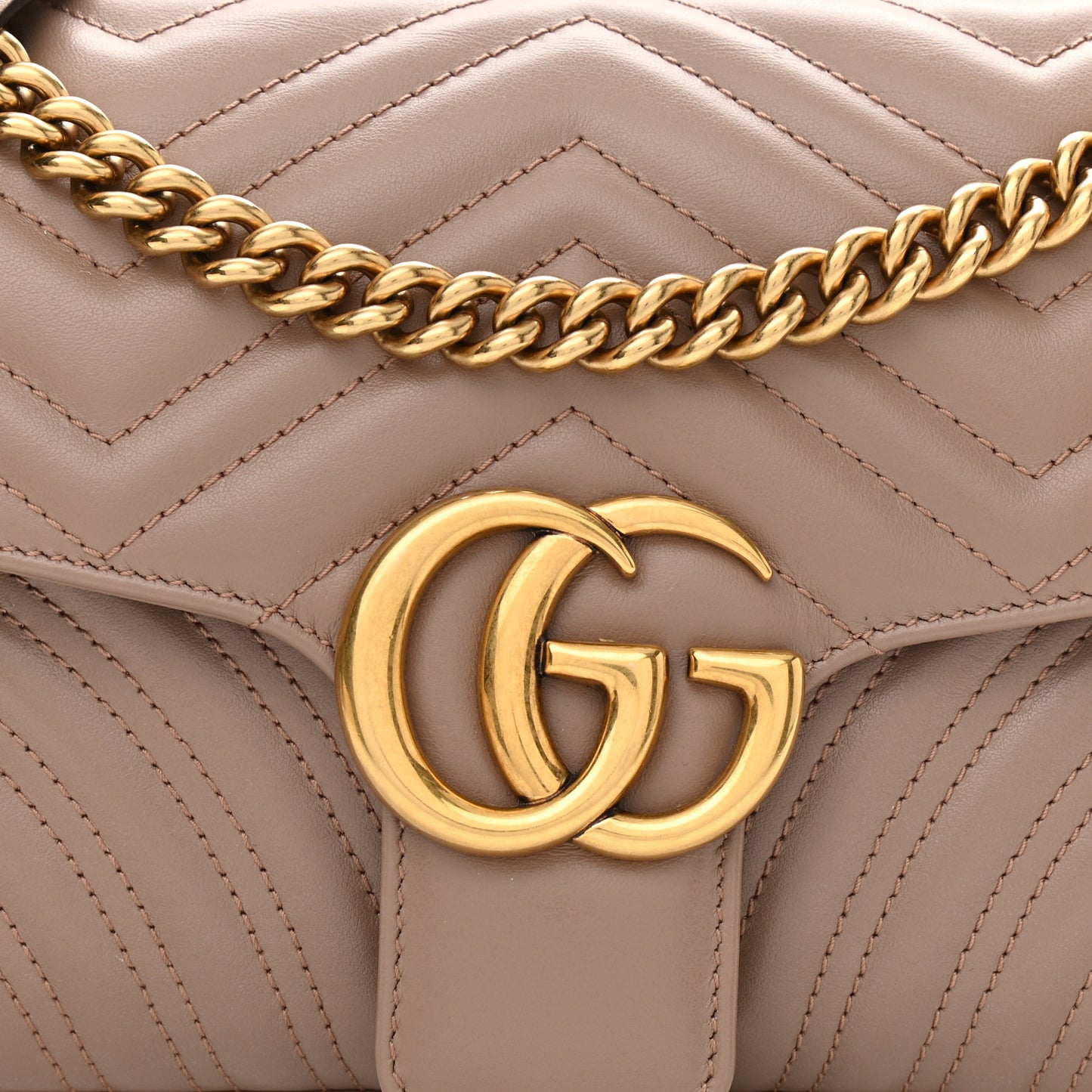 Calfskin Matelasse Small GG Marmont Shoulder Bag Porcelain Rose