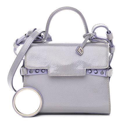Delvaux Patent Calfskin Micro Tempete Satchel Lilas 1 of 14