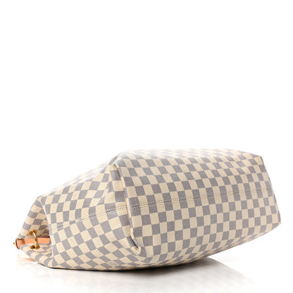 Louis Vuitton Damier Azur Graceful MM Rose Ballerine 4 of 7