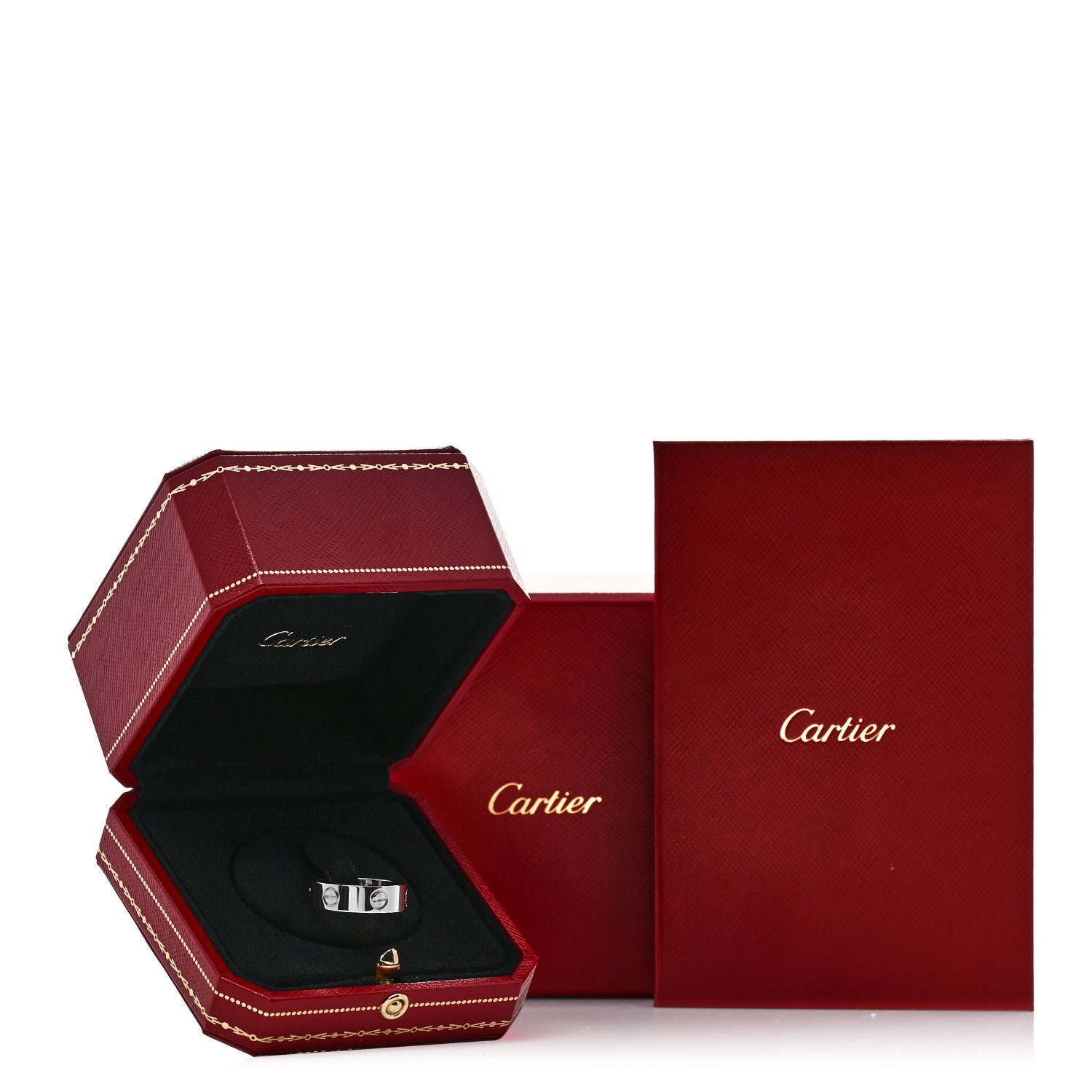 Cartier 18K White Gold 5.5mm LOVE Ring 59 8.75 5 of 5