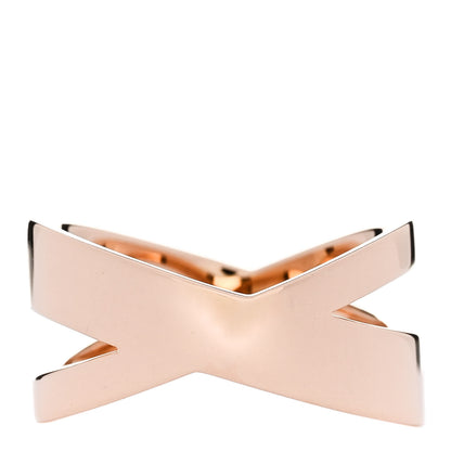 Tiffany 18K Rose Gold Diamond Atlas X Wide Ring 53 6.5 3 of 5