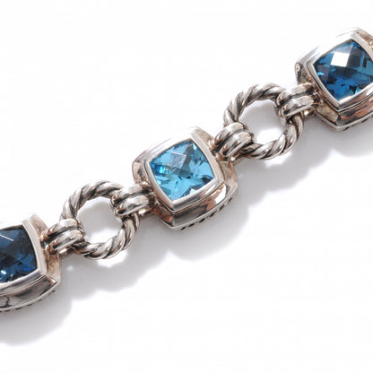 David Yurman Sterling Silver Blue Topaz Renaissance Necklace 1 of 5