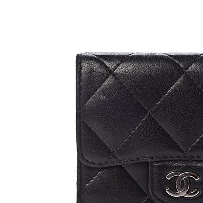 Chanel Lambskin Quilted Double Sided Wallet Black 11 of 13