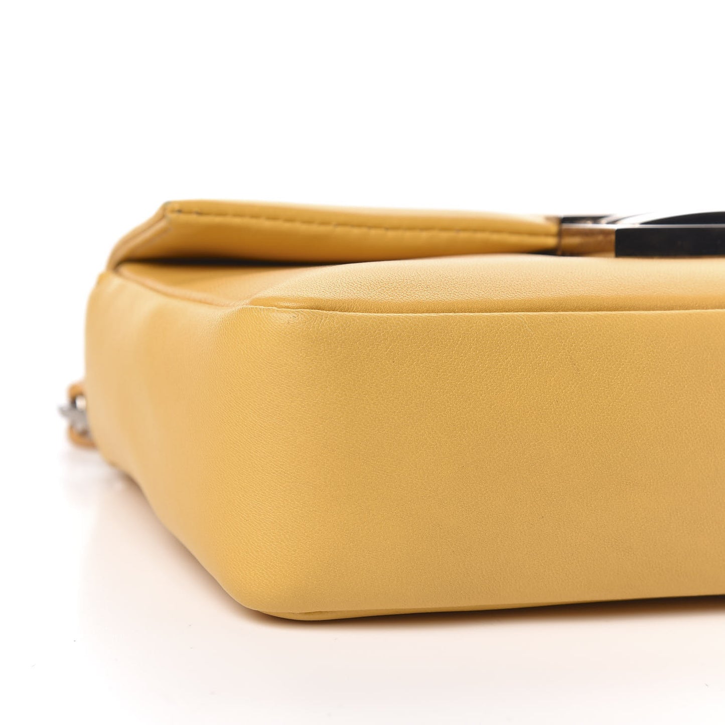 Nappa Mini Be Baguette Shoulder Bag Yellow