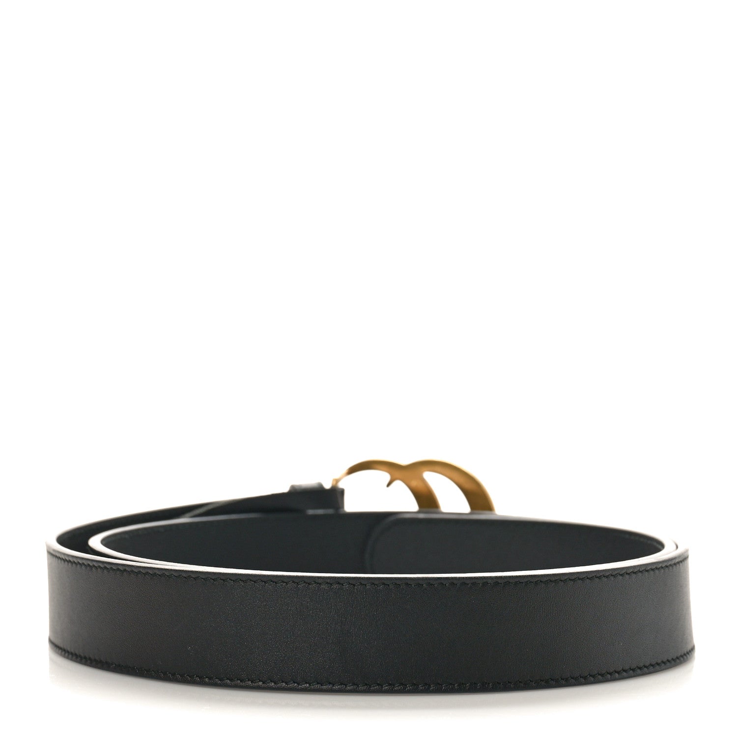 Gucci Moon Calfskin Double G 30mm Belt 95 38 Black 2 of 6