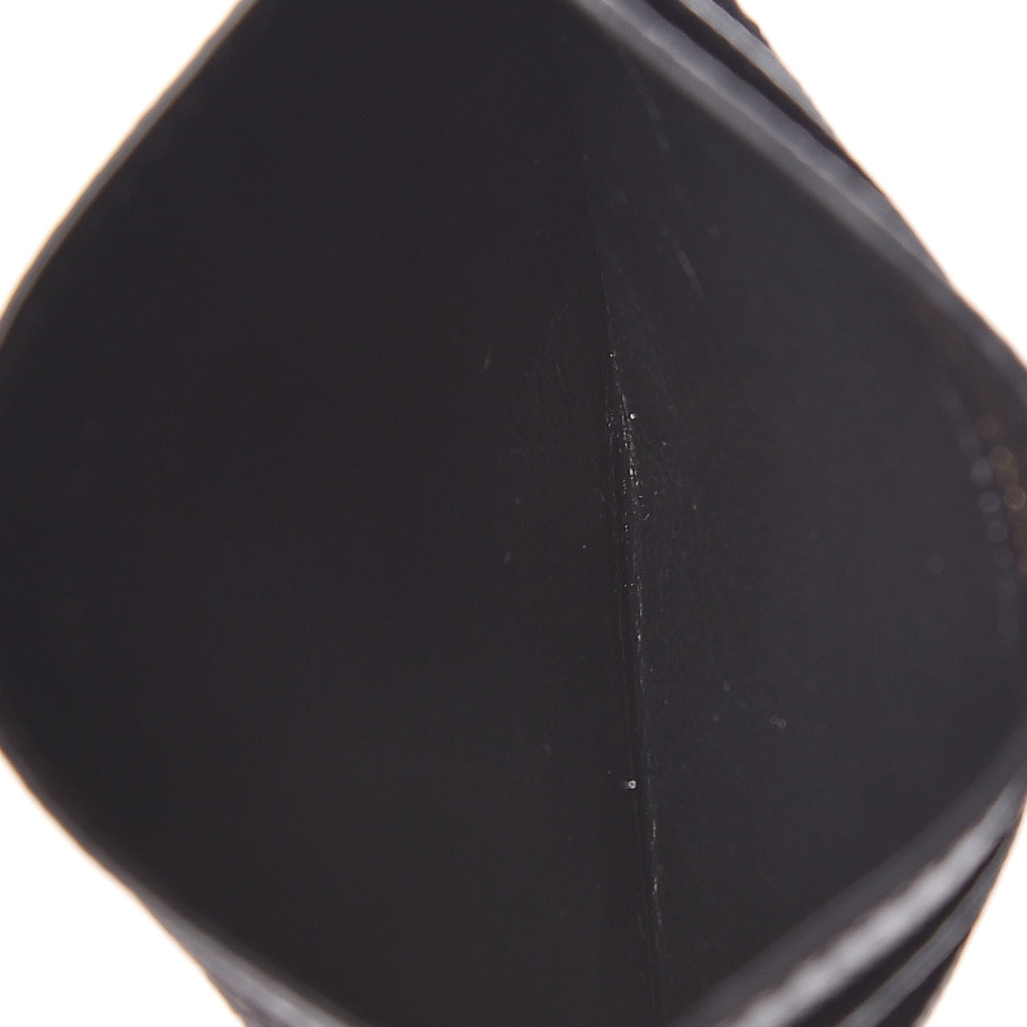 Saint Laurent Grain De Poudre Matelasse Chevron Monogram Credit Card Case Black 5 of 8