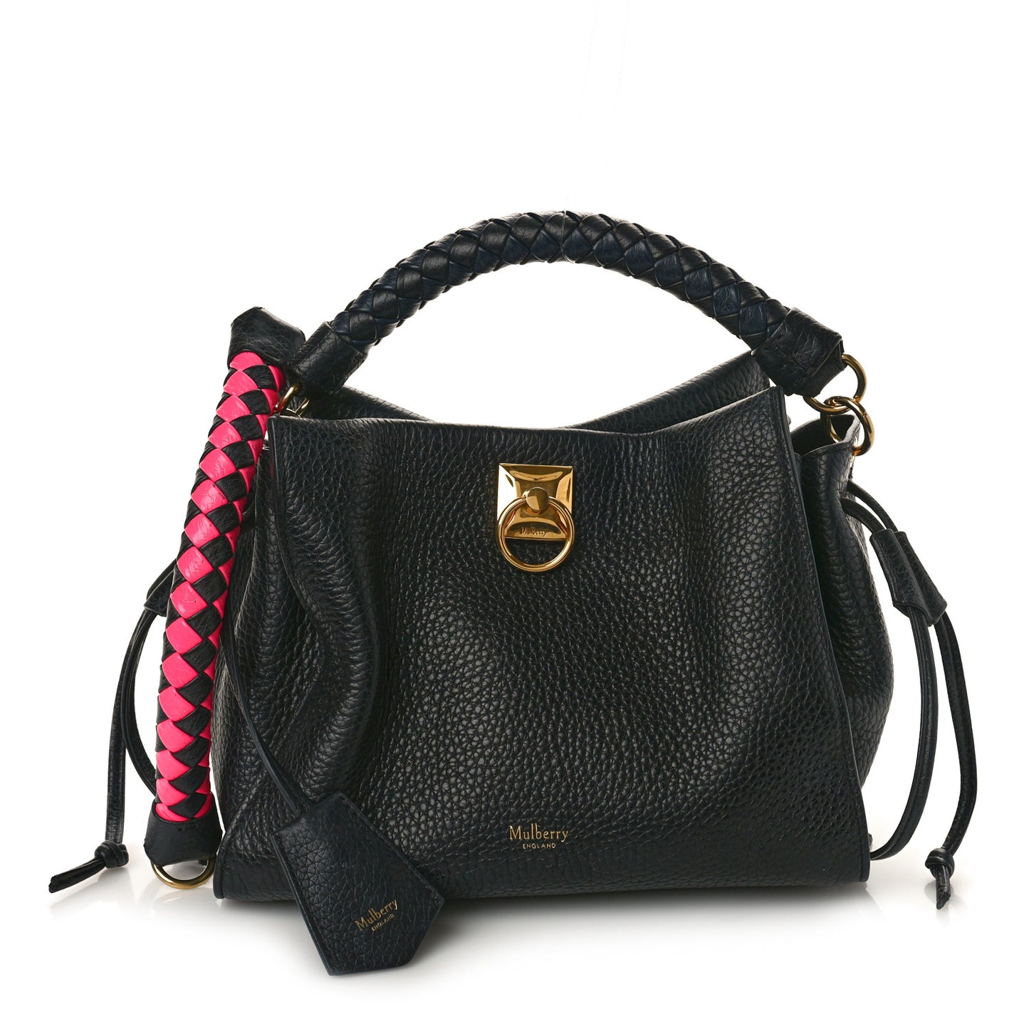 Heavy Grain Iris Tote Black