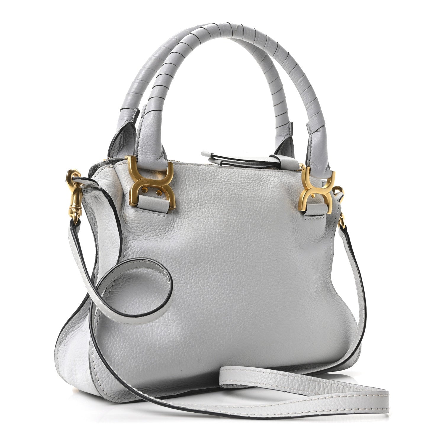 Chloe Calfskin Small Marcie Satchel Faded Blue 3 of 10