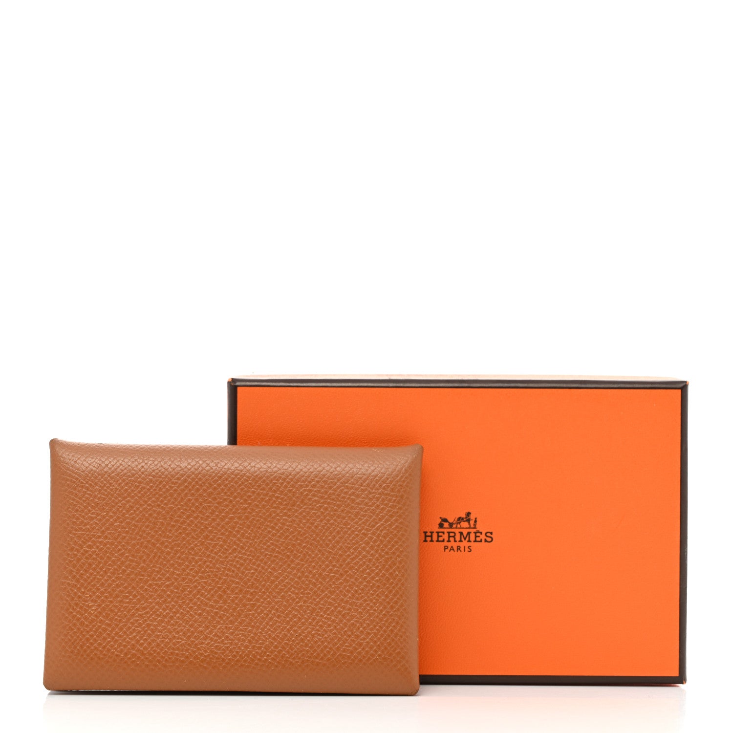 Hermes Epsom Calvi Card Case Gold 9 of 9