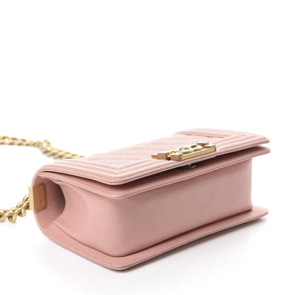 Chanel Caviar Quilted Small Boy Flap Light Pink 4 of 10