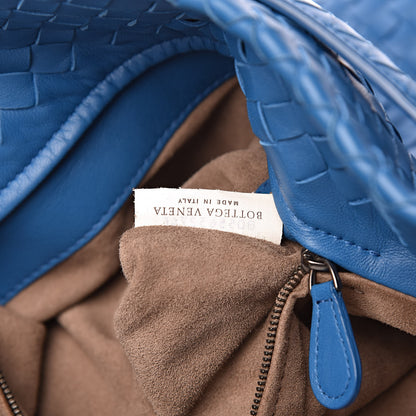 Bottega Veneta Nappa Intrecciato Medium Garda Bag Blue 7 of 11